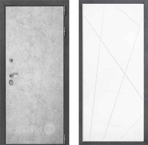 Входная металлическая Дверь Дверной континент ДК-3/743 ФЛ-655 Белый софт в Истра