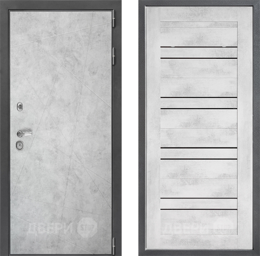 Входная металлическая Дверь Дверной континент ДК-3/743 ФЛ-49 Бетон снежный в Истра