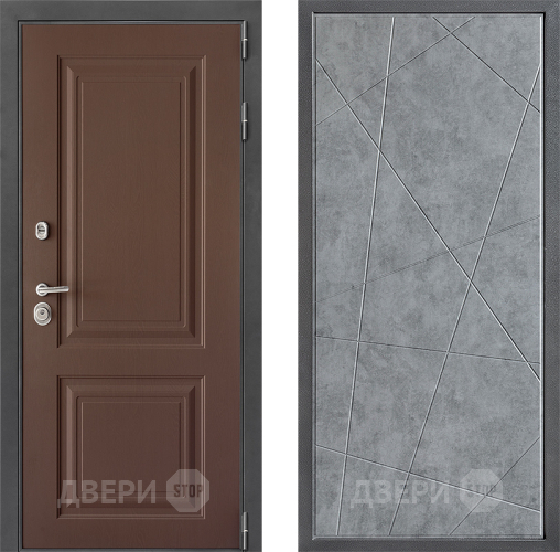 Входная металлическая Дверь Дверной континент ДК-3/729 ФЛ-655 Бетон серый в Истра