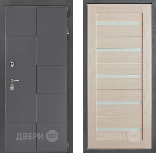 Входная металлическая Дверь Дверной континент ДК-3/606 ФЛ-47 Лиственница белая в Истра