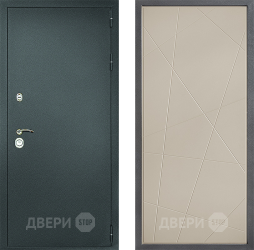 Входная металлическая Дверь Дверной континент Рубикон Серебро Дизайн ФЛ-655 Капучино в Истра