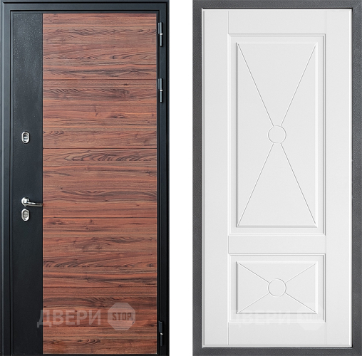 Входная металлическая Дверь Дверной континент ДК-15 Красное Дерево ТЕРМО ФЛ-617 Софт милк в Истра