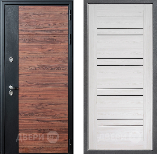 Входная металлическая Дверь Дверной континент ДК-15 Красное Дерево ТЕРМО ФЛ-49 Сосна белая в Истра