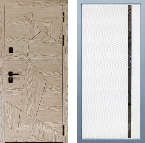 Входная металлическая Дверь Дива МД-97/1 МХ-47 Белый матовый в Истра