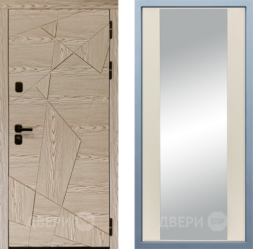 Входная металлическая Дверь Дива МД-97/1 Д-15 Зеркало Шампань в Истра