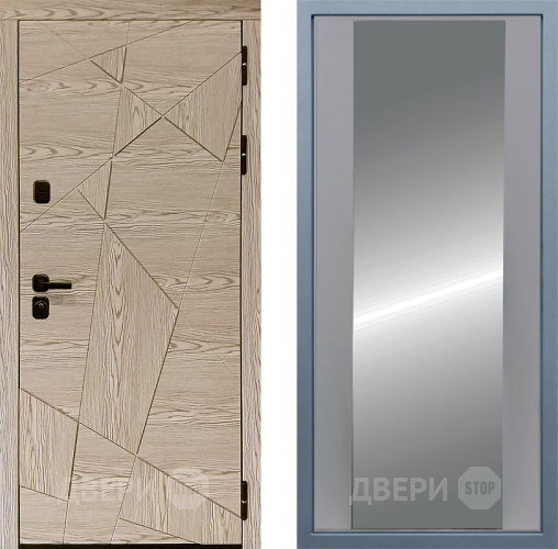 Входная металлическая Дверь Дива МД-97/1 Д-15 Зеркало Силк Маус в Истра