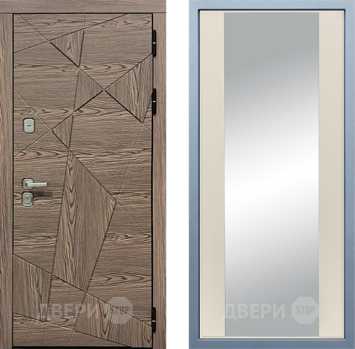 Входная металлическая Дверь Дива МД-97/2 Д-15 Зеркало Шампань в Истра