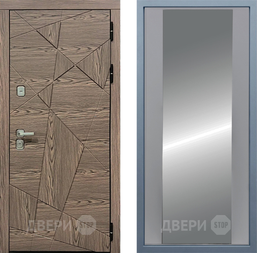 Входная металлическая Дверь Дива МД-97/2 Д-15 Зеркало Силк Маус в Истра
