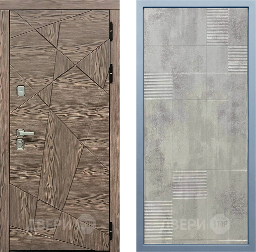 Входная металлическая Дверь Дива МД-97/2 Д-4 Бетон темный в Истра