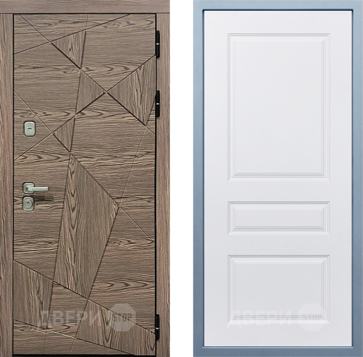 Входная металлическая Дверь Дива МД-97/2 Д-13 Белый в Истра