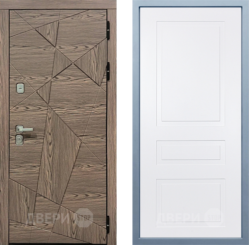 Входная металлическая Дверь Дива МД-97/2 Н-13 Белый в Истра