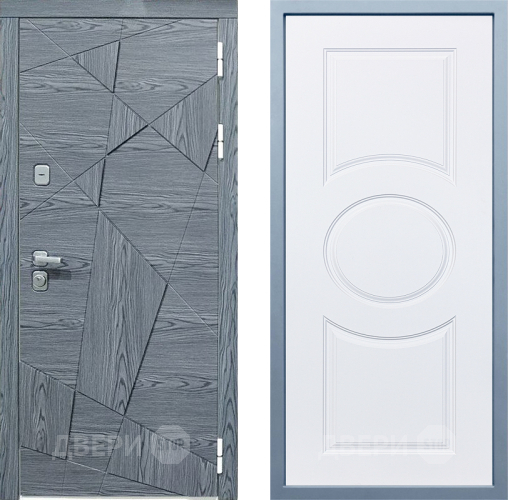 Входная металлическая Дверь Дива МД-97/3 Д-8 Белый в Истра