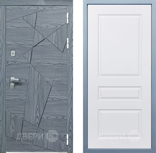 Входная металлическая Дверь Дива МД-97/3 Д-13 Белый в Истра