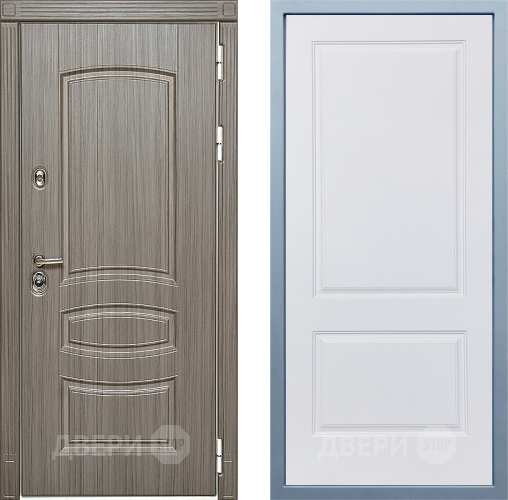 Входная металлическая Дверь Дива МД-42 Д-7 Белый в Истра