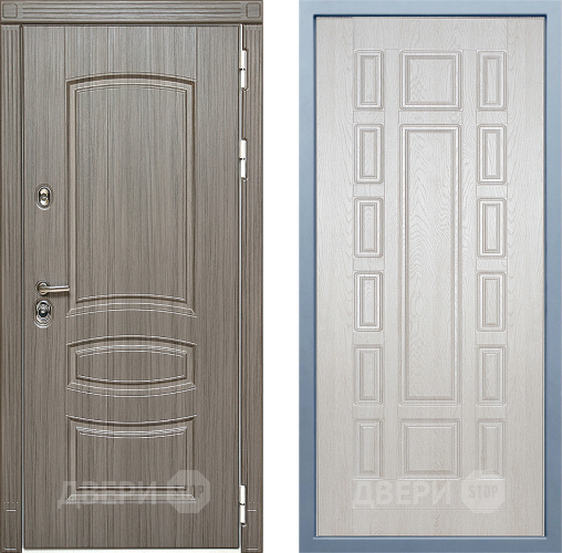 Входная металлическая Дверь Дива МД-42 М-2 Дуб филадельфия крем в Истра
