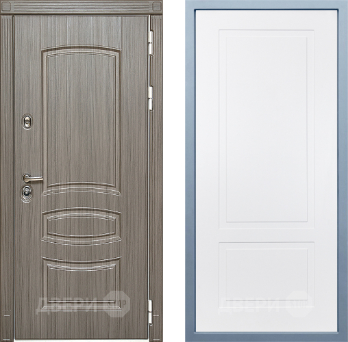 Входная металлическая Дверь Дива МД-42 Н-7 Белый в Истра