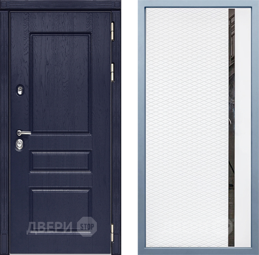 Входная металлическая Дверь Дива МД-45 МХ-47 Белый матовый в Истра