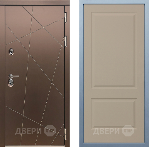 Входная металлическая Дверь Дива МД-50 Д-7 Шампань в Истра