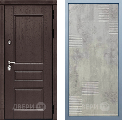 Входная металлическая Дверь Дива МД-90 Д-4 Бетон темный в Истра