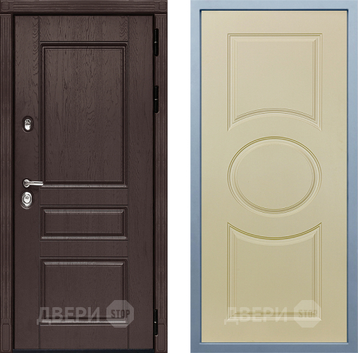 Входная металлическая Дверь Дива МД-90 Д-8 Шампань в Истра