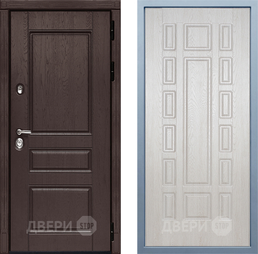 Входная металлическая Дверь Дива МД-90 М-2 Дуб филадельфия крем в Истра