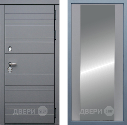 Входная металлическая Дверь Дива МД-39 Д-15 Зеркало Силк Маус в Истра