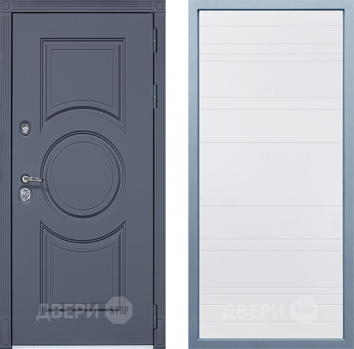 Входная металлическая Дверь Дива МХ-30 STR Д-5 Белый в Истра