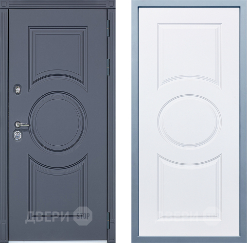 Входная металлическая Дверь Дива МХ-30 STR Д-8 Белый в Истра