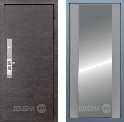 Входная металлическая Дверь Дива МХ-39 STR Д-15 Зеркало Силк Маус в Истра