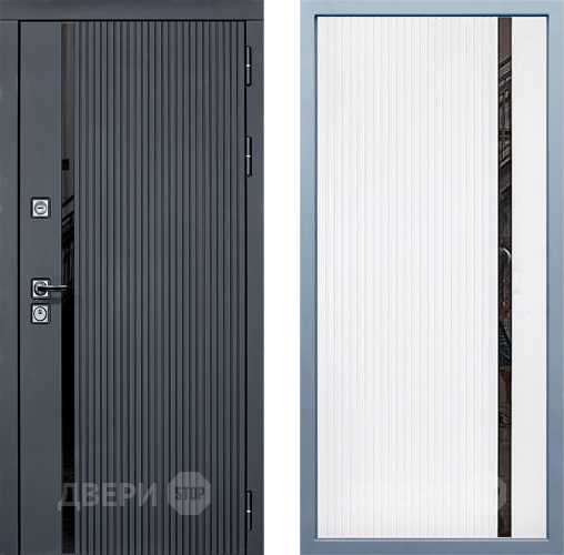 Входная металлическая Дверь Дива МХ-46 STR МХ-46 Белый матовый в Истра