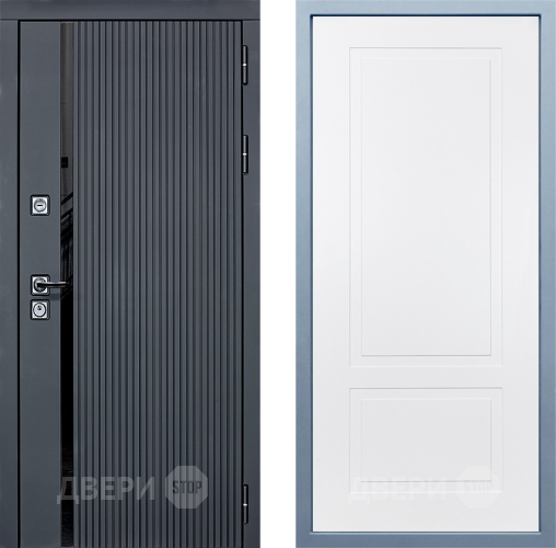 Входная металлическая Дверь Дива МХ-46 STR Н-7 Белый в Истра