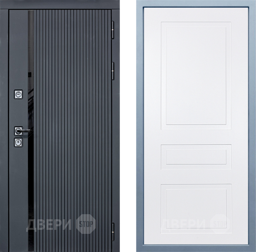 Входная металлическая Дверь Дива МХ-46 STR Н-13 Белый в Истра