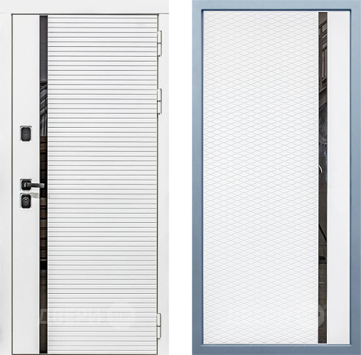 Входная металлическая Дверь Дива МХ-45 Белая STR МХ-47 Белый матовый в Истра