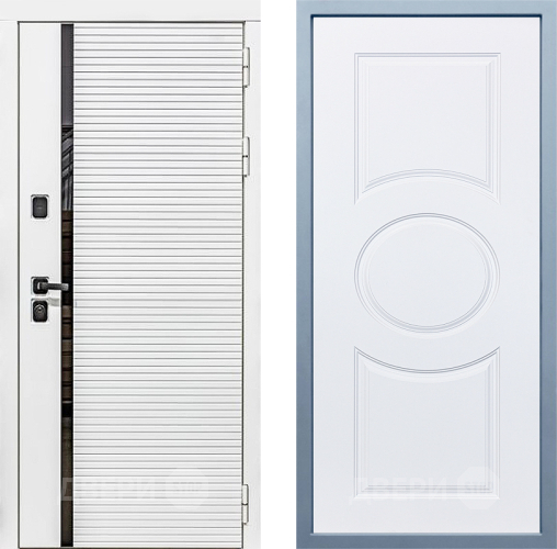 Входная металлическая Дверь Дива МХ-45 Белая STR Д-8 Белый в Истра