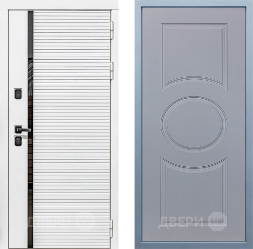 Входная металлическая Дверь Дива МХ-45 Белая STR Д-8 Силк Маус в Истра