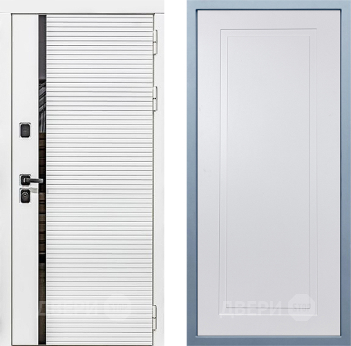 Входная металлическая Дверь Дива МХ-45 Белая STR Н-10 Белый в Истра