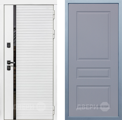 Входная металлическая Дверь Дива МХ-45 Белая STR Д-13 Силк Маус в Истра