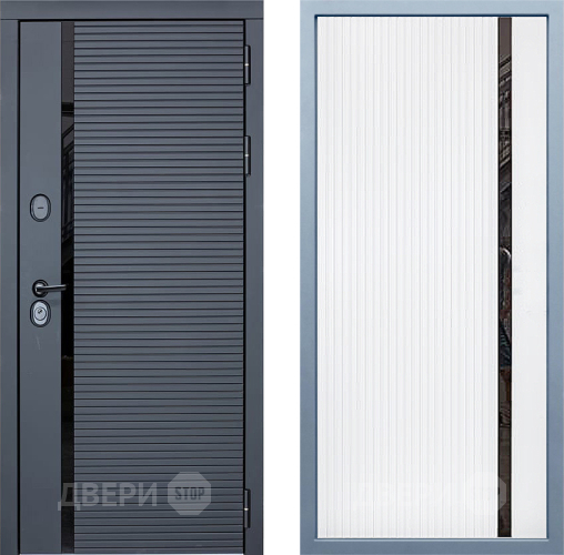 Входная металлическая Дверь Дива МХ-45 STR МХ-46 Белый матовый в Истра