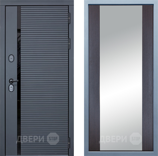 Входная металлическая Дверь Дива МХ-45 STR Д-15 Зеркало Венге в Истра