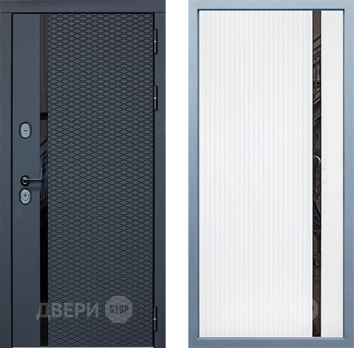 Входная металлическая Дверь Дива МХ-47 STR МХ-46 Белый матовый в Истра