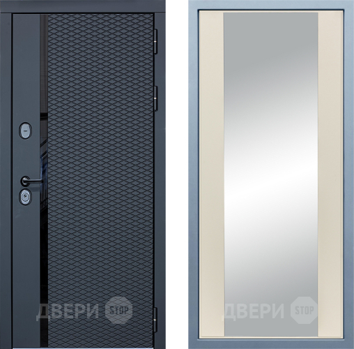 Входная металлическая Дверь Дива МХ-47 STR Д-15 Зеркало Шампань в Истра