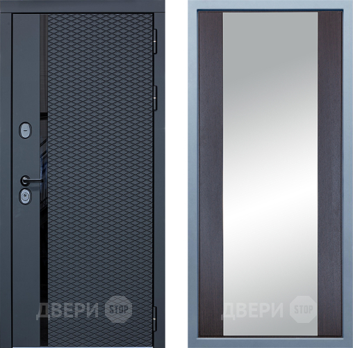 Входная металлическая Дверь Дива МХ-47 STR Д-15 Зеркало Венге в Истра