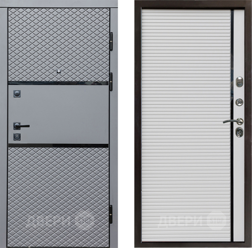 Входная металлическая Дверь Престиж Ромб Porte Белый в Истра