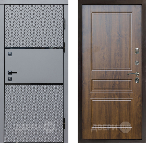 Входная металлическая Дверь Престиж Ромб Классика Дуб в Истра
