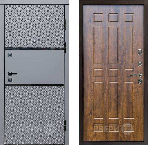 Входная металлическая Дверь Престиж Ромб Спарта Дуб в Истра