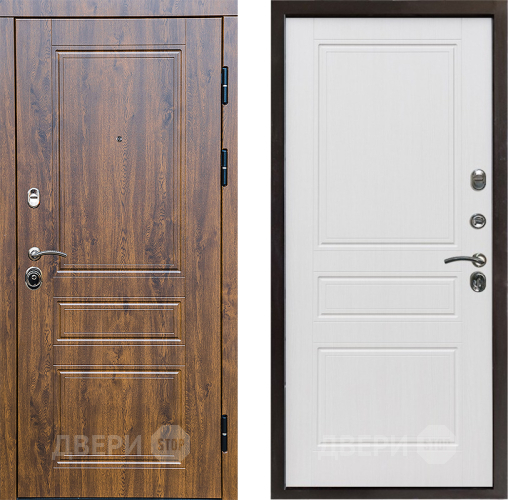 Входная металлическая Дверь Престиж Классика Дуб Классика Белое дерево в Истра