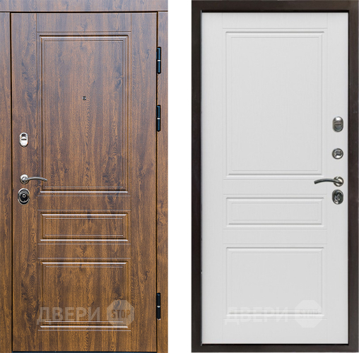 Входная металлическая Дверь Престиж Классика Дуб Классика Лиственница белая в Истра