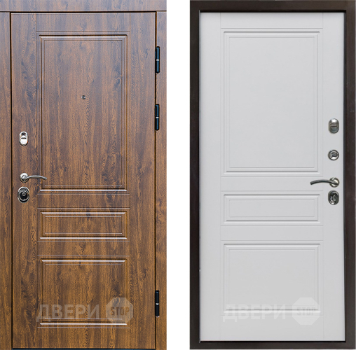 Входная металлическая Дверь Престиж Классика Дуб Классика Белый матовый в Истра