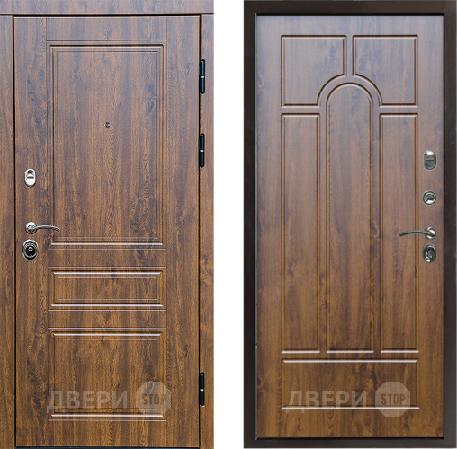 Входная металлическая Дверь Престиж Классика Дуб Арка Дуб в Истра