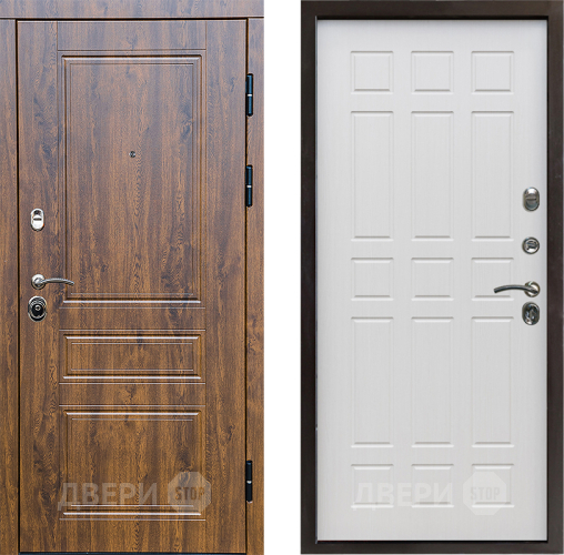 Входная металлическая Дверь Престиж Классика Дуб Спарта Лиственница белая в Истра
